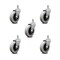 Service Caster 3 Inch Thermoplastic Wheel 7/8 Inch Grip Ring Stem Caster SCC, 5PK SCC-GR05S310-TPRS-71678-5 - alternate 4